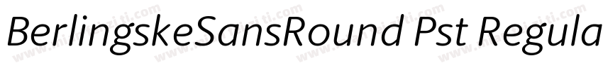 BerlingskeSansRound Pst Regular字体转换
